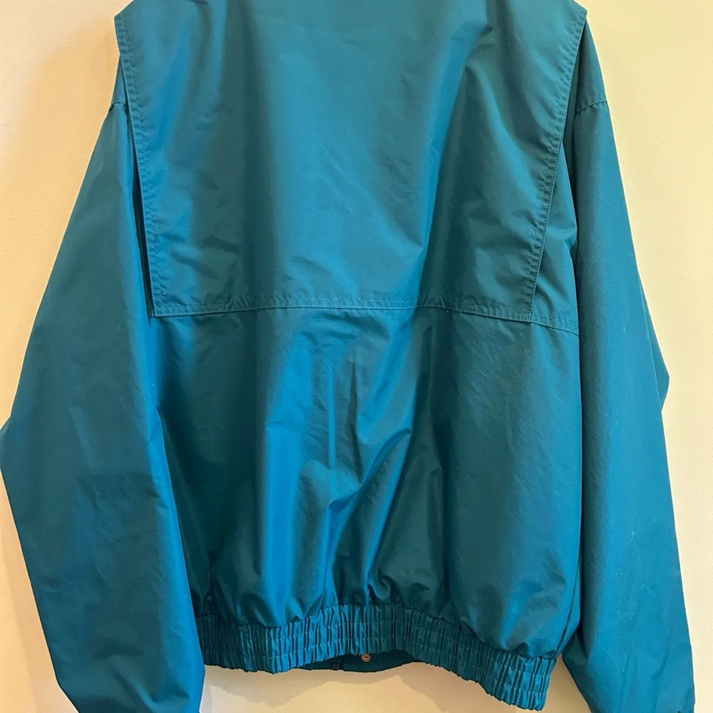 Tri-Mountain Windbreaker Size Large Teal & Purple Jacket Vintage Men’s - Picture 6 of 6